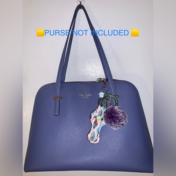 NWOT Feather keychain chapstick holder set - Picture 3 of 3